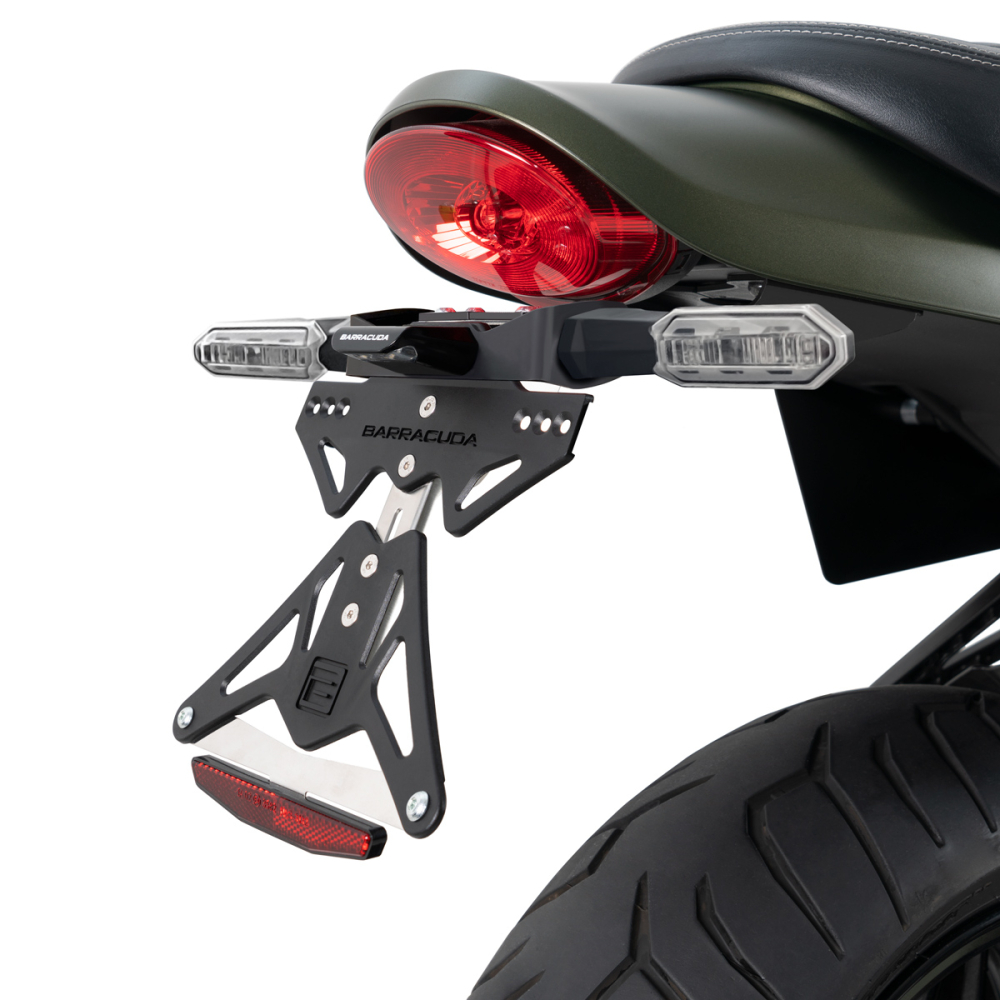 KENTEKENPLAATHOUDER - SPECIFIEK VOOR ORIGINELE KNIPPERLICHTEN - KAWASAKI RS 900 (2018-2022)
