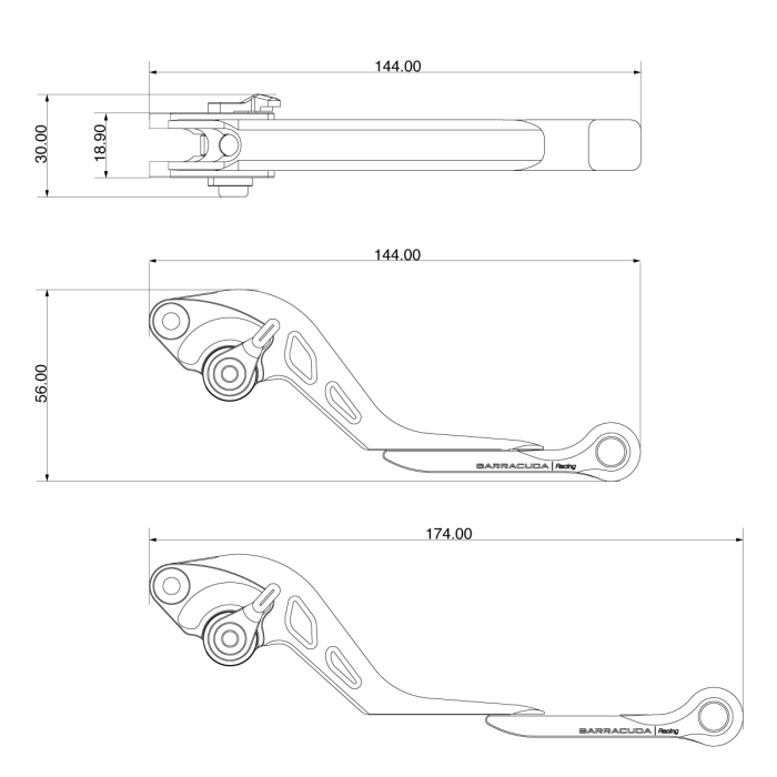 AbyBasil Motorfiets Rem Koppelingshendel voor Ducati 900SS 900Sport 900